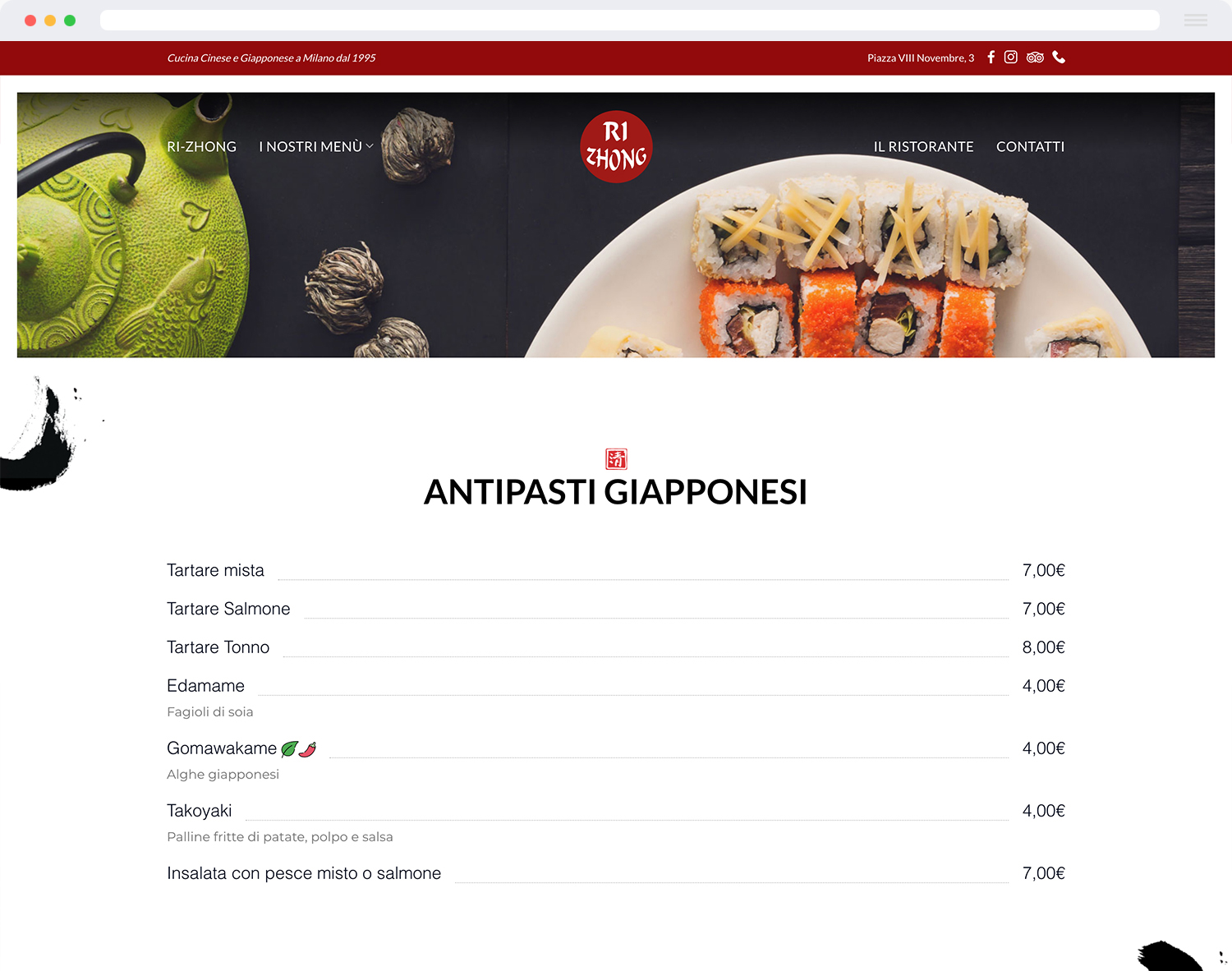 ONNIS Web & Marketing Agency di Patrizia Onnis / Ristorante Ri-Zhong